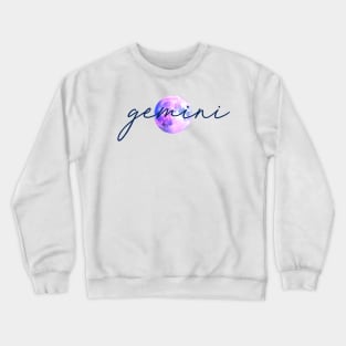 Gemini Moon Quote Crewneck Sweatshirt